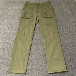REI Co-op Hiking Pants Womens 6 Green Stretch Mid Rise Pockets Utility Outdoor